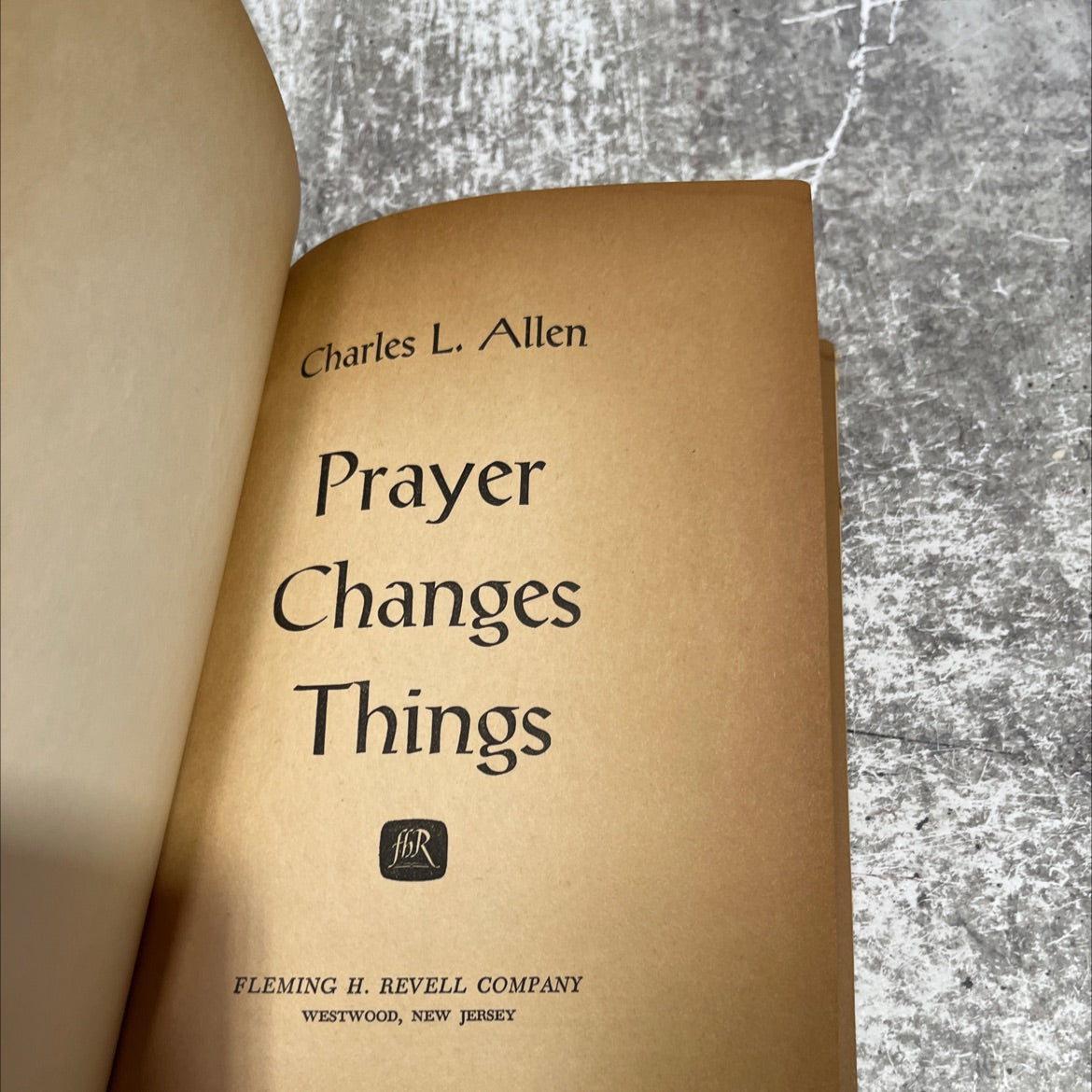 SIGNED prayer changes things book, by charles l. allen, 1964 Hardcover, Vintage image 2