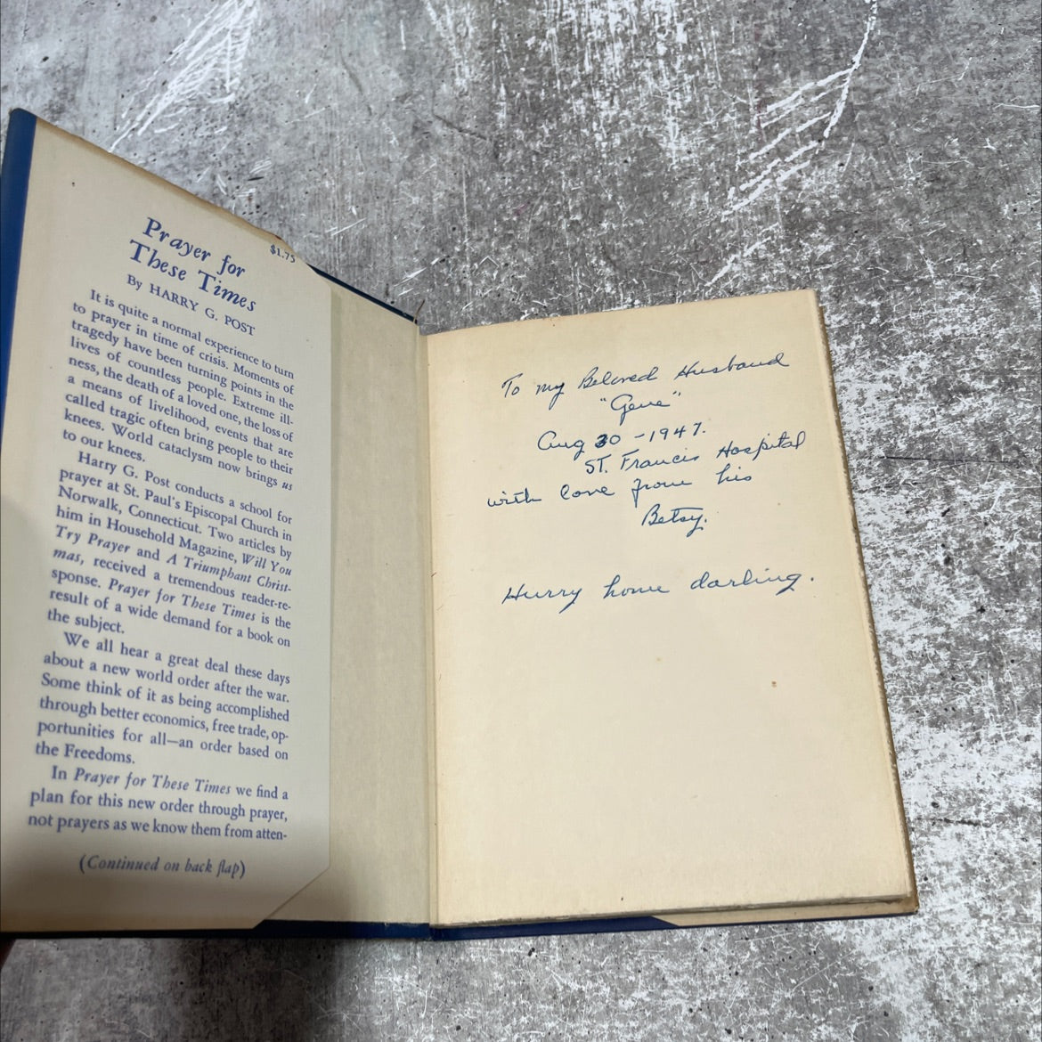 prayer for these times book, by harry g. post, 1943 Hardcover image 4