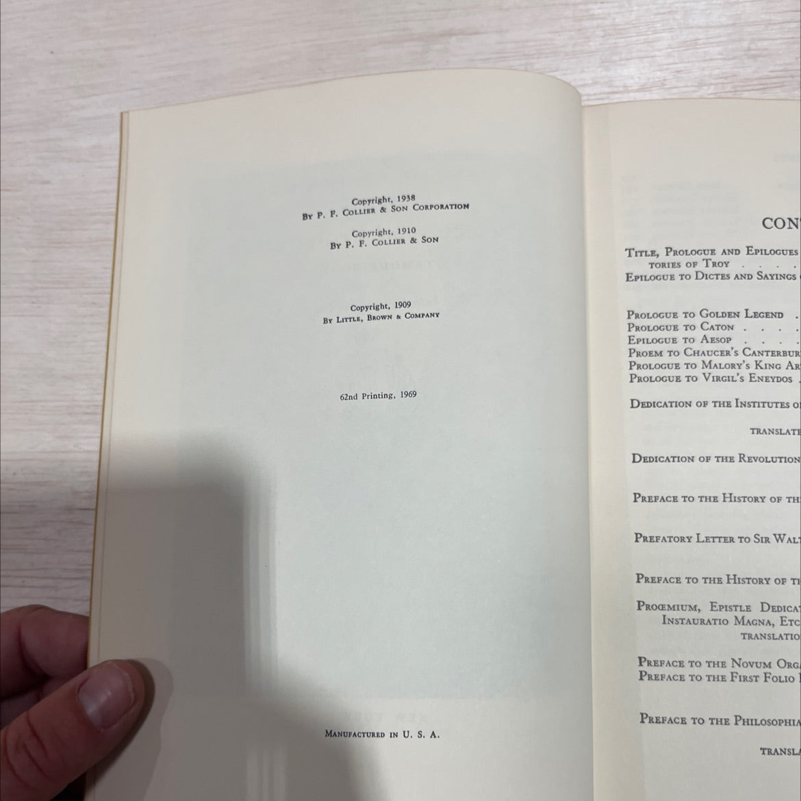 prefaces and prologues to famous books book, by charles w. eliot, 1969 Leather image 3