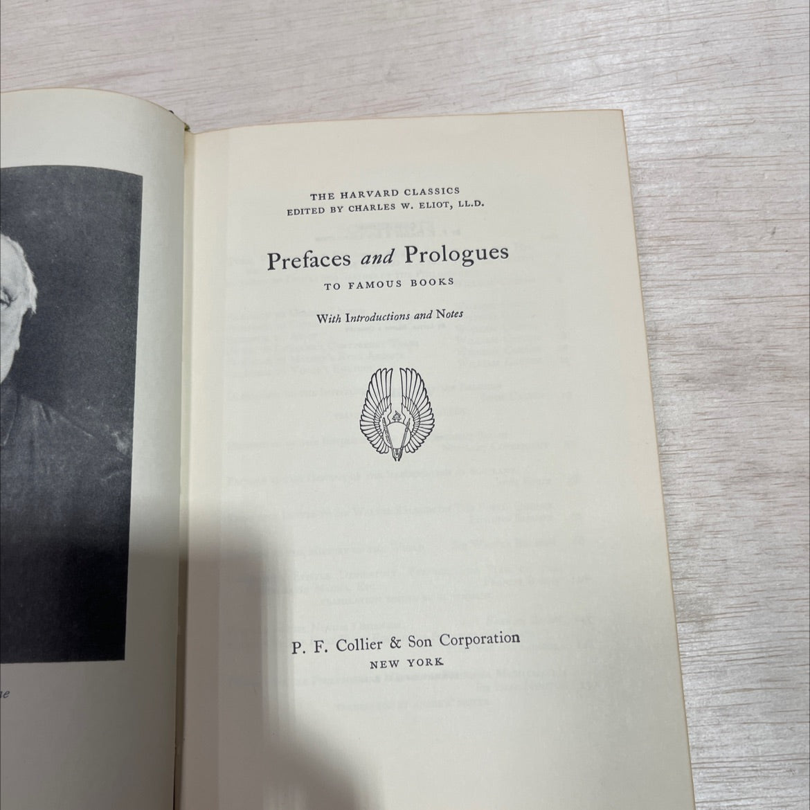 prefaces and prologues to famous books book, by charles w. eliot, 1969 Leather image 2
