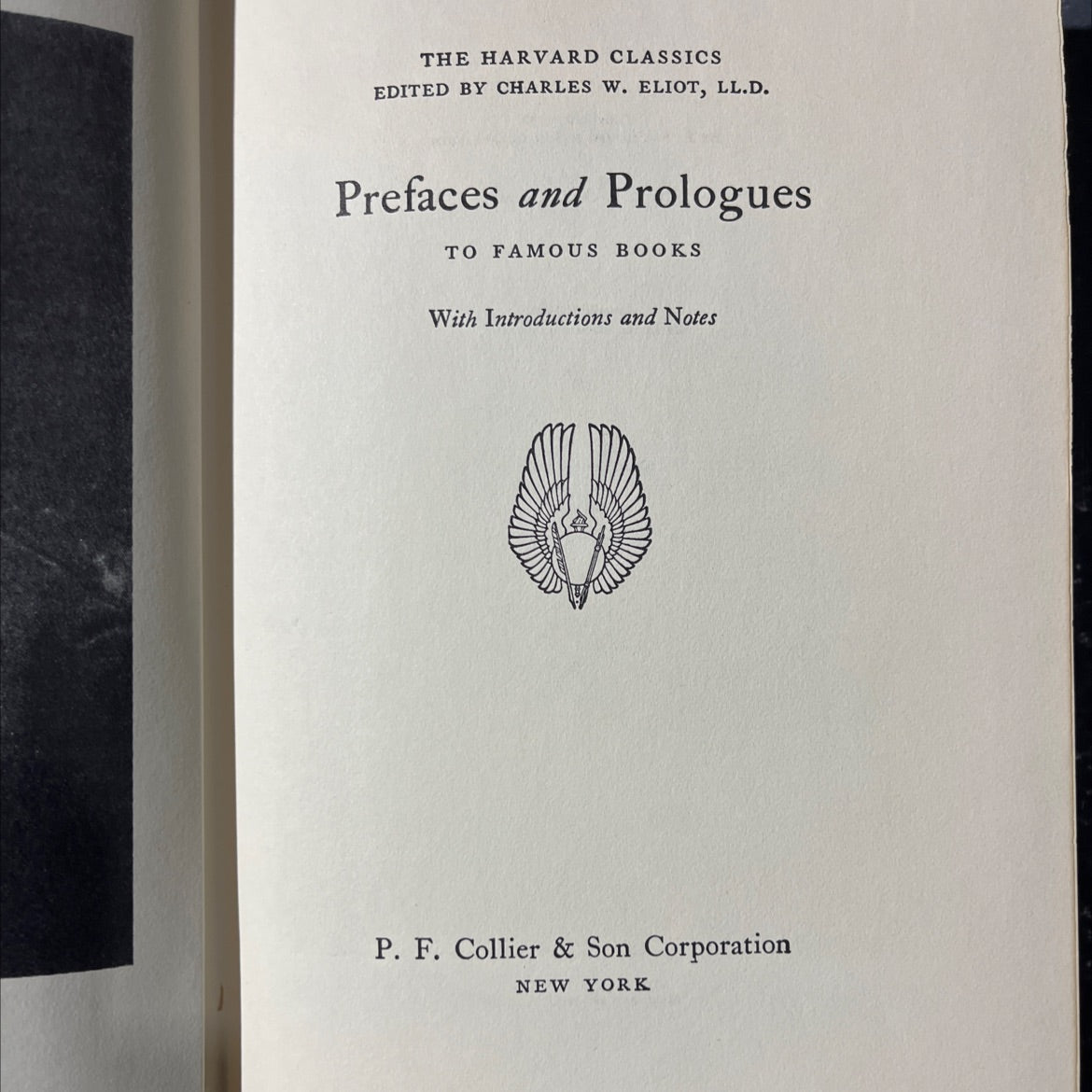 prefices and prologues to famous books with introductions and notes book, by charles w. eliot, 1938 Leather image 2