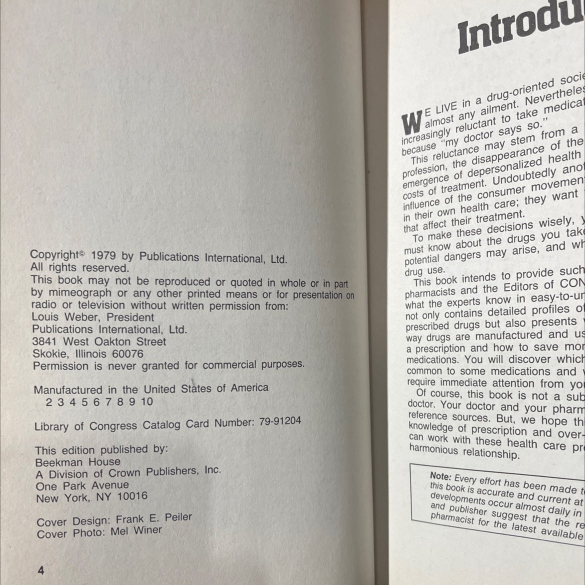 prescription drugs book, by editors of consumer guide, thomas a. gossel, r.ph., ph.d., donald w. stansloski, r.ph., image 3