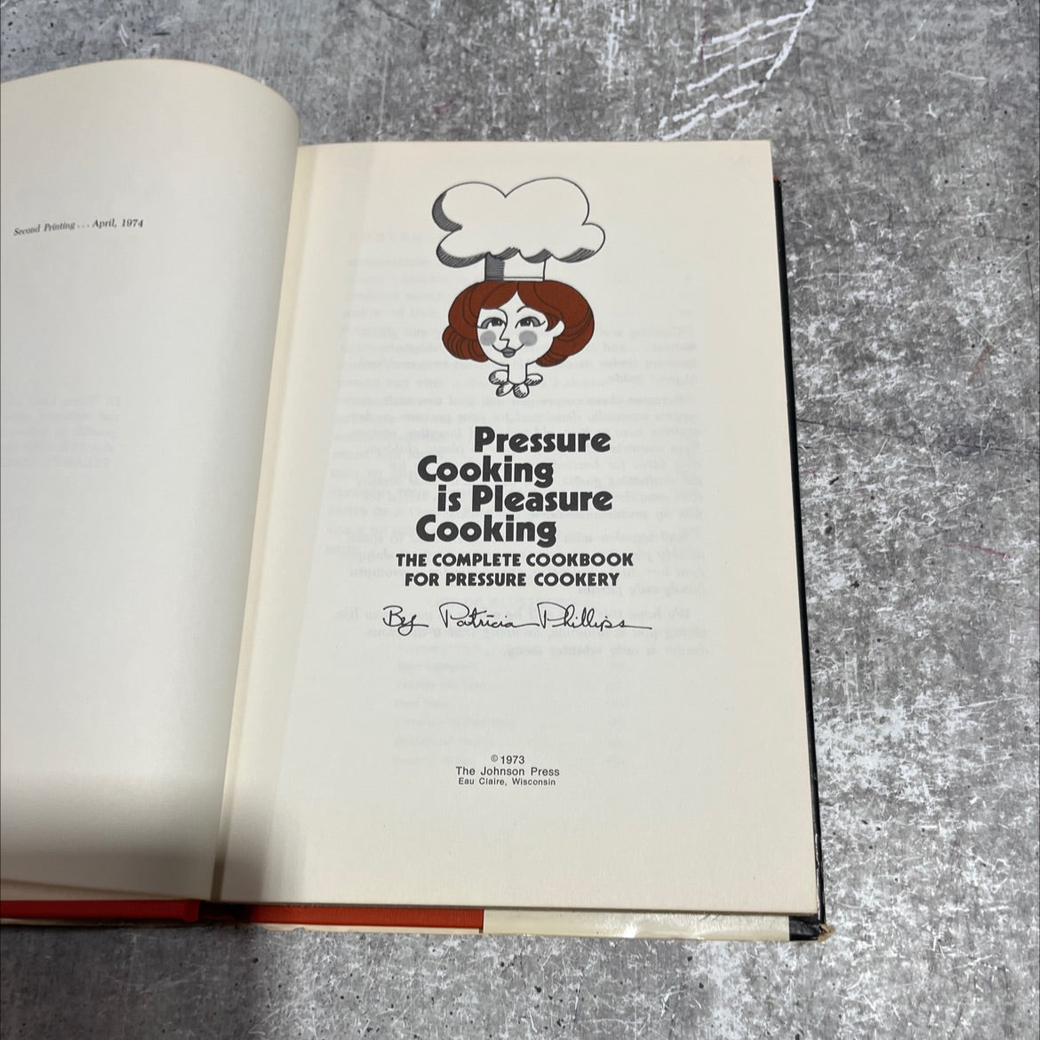 pressure cooking is pleasure cooking book, by patricia phillips, 1974 Hardcover image 2