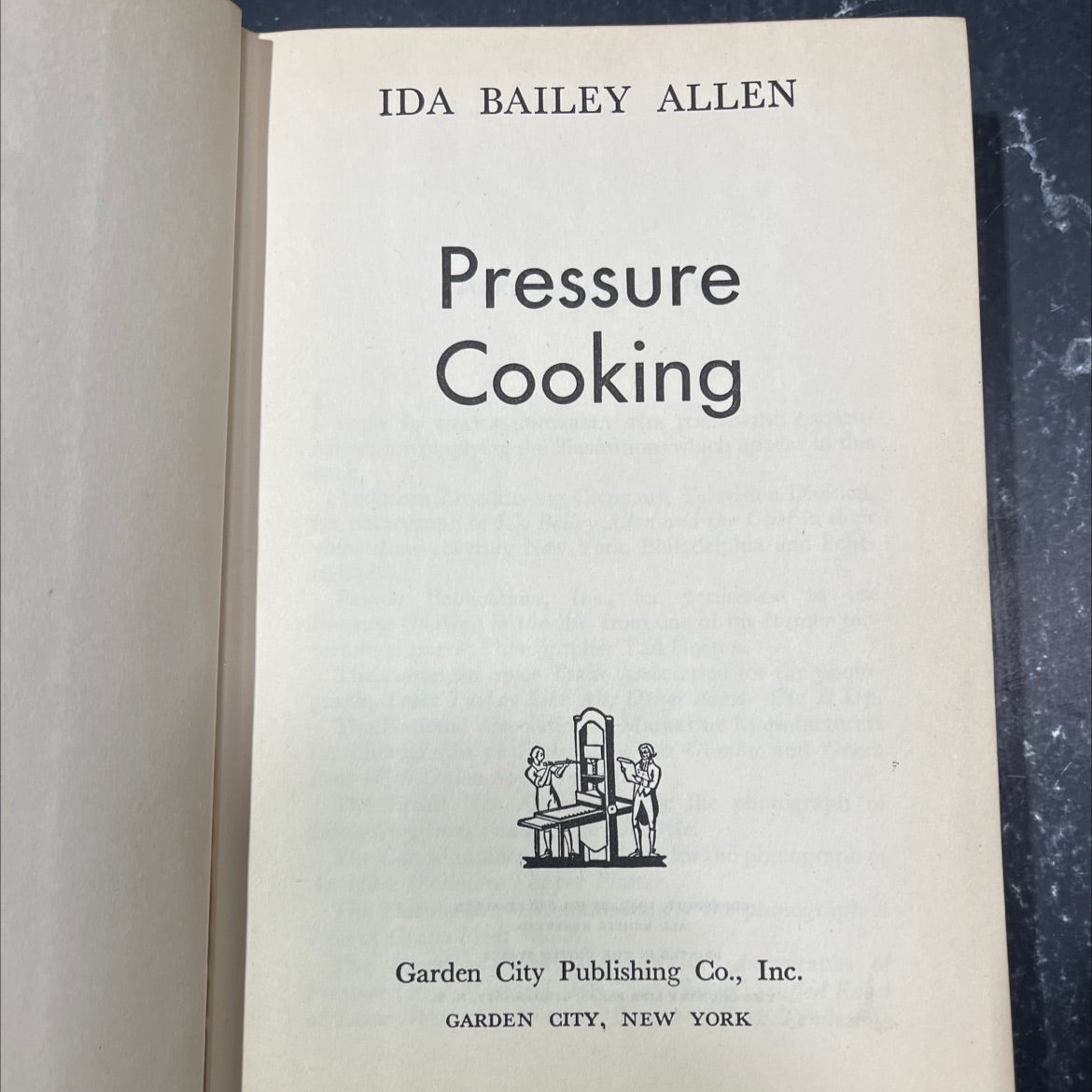 pressure cooking book, by ida bailey allen, 1947 Hardcover image 2