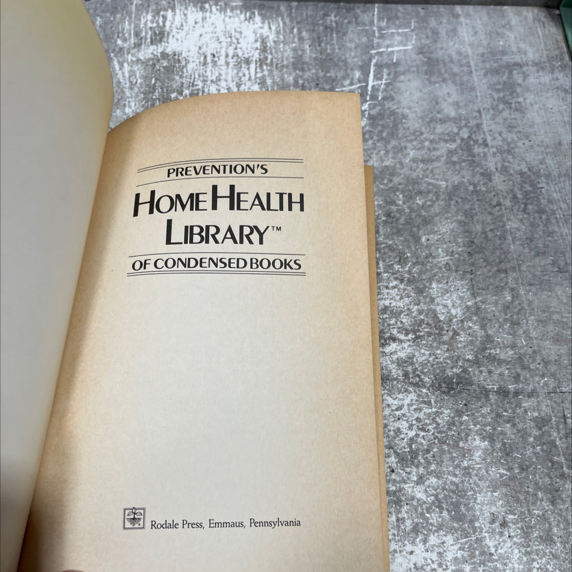 prevention's home health library of condensed books book, by various, 1986 Hardcover image 2