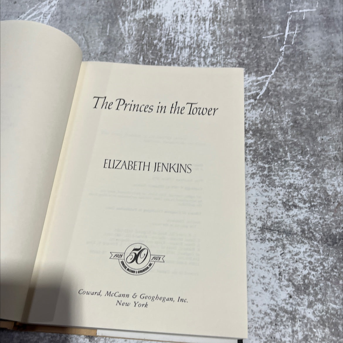 princes in the tower book, by elizabeth jenkins, 1978 Hardcover image 2