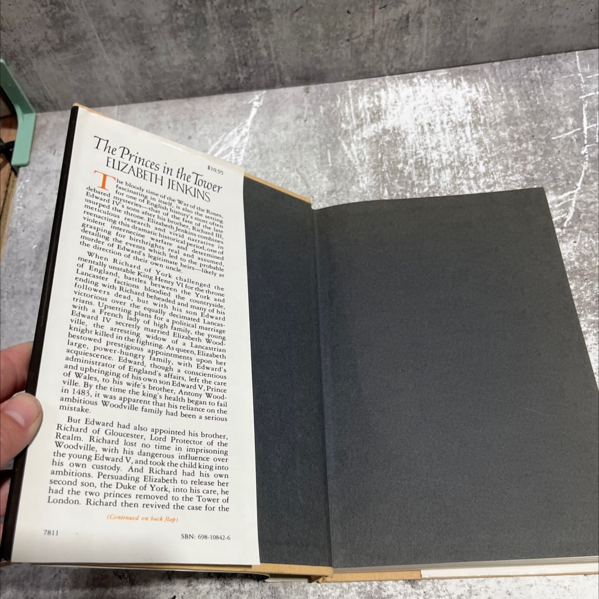 princes in the tower book, by elizabeth jenkins, 1978 Hardcover image 4