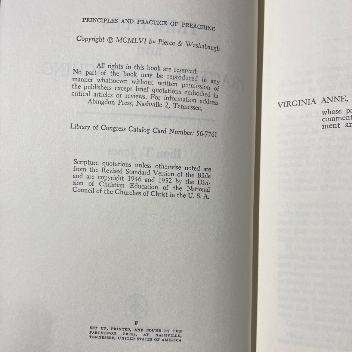 principles and practice of preaching book, by ilion t. jones, 1956 Hardcover image 3