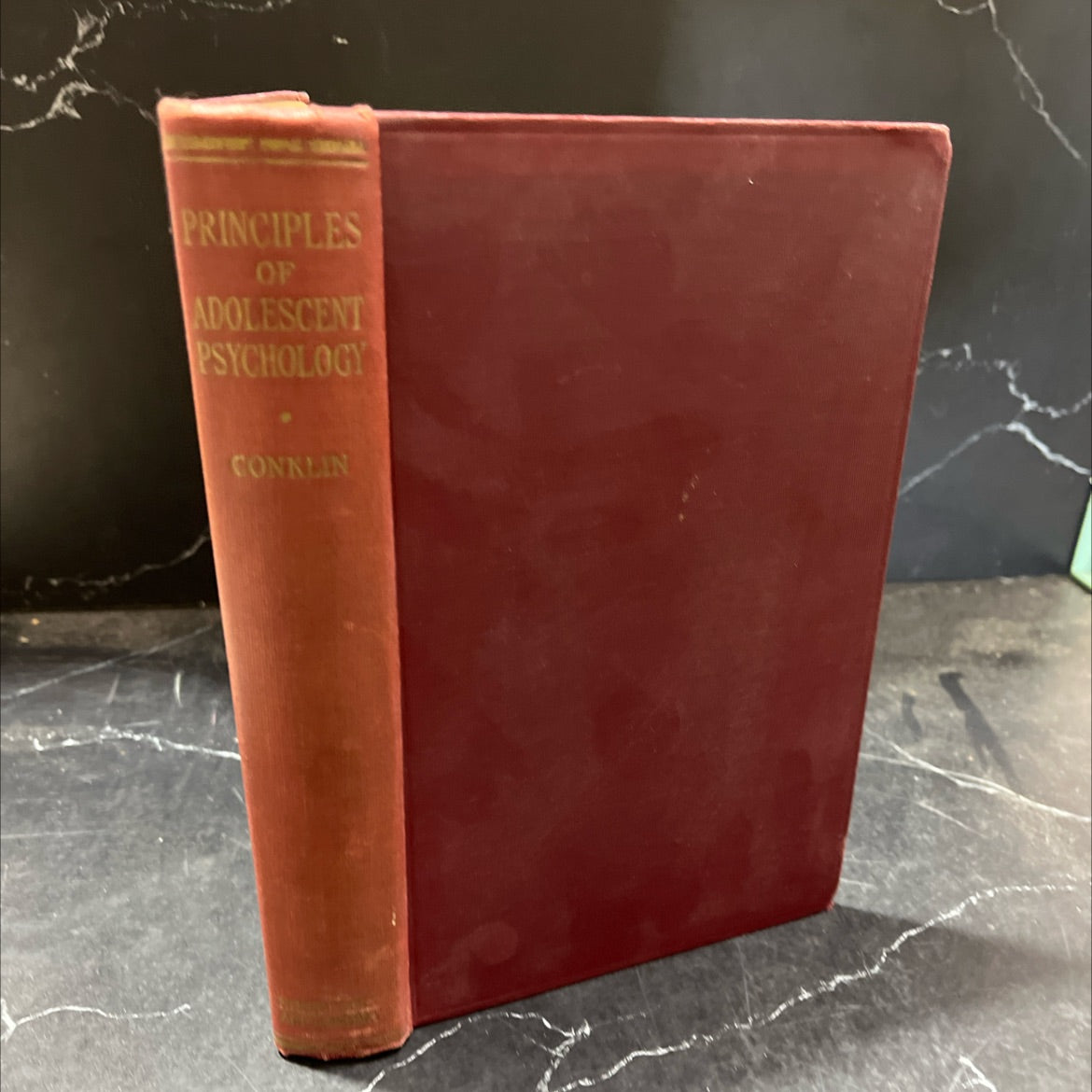 principles of adolescent psychology book, by edmund s. conklin, 1935 Hardcover image 1