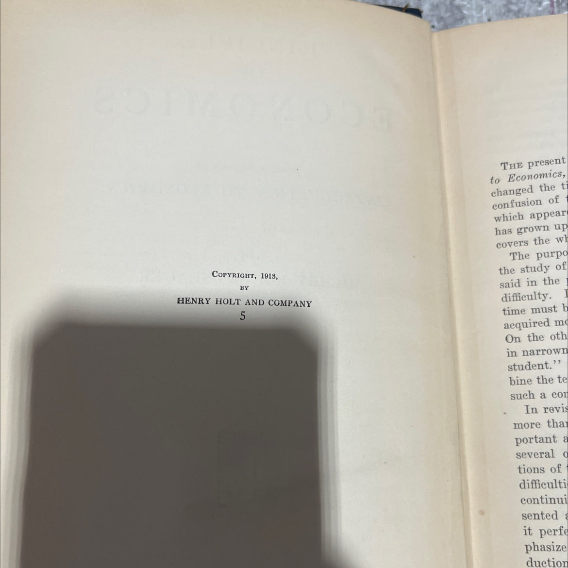 principles of economics book, by henry rogers seager, 1913 Hardcover image 3