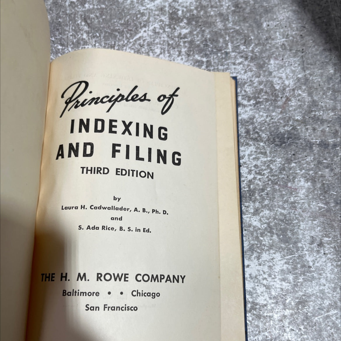 principles of indexing and filing third edition book, by laura h. cadwallader, a. b., ph. d. and s. ada rice, b. s. in image 2