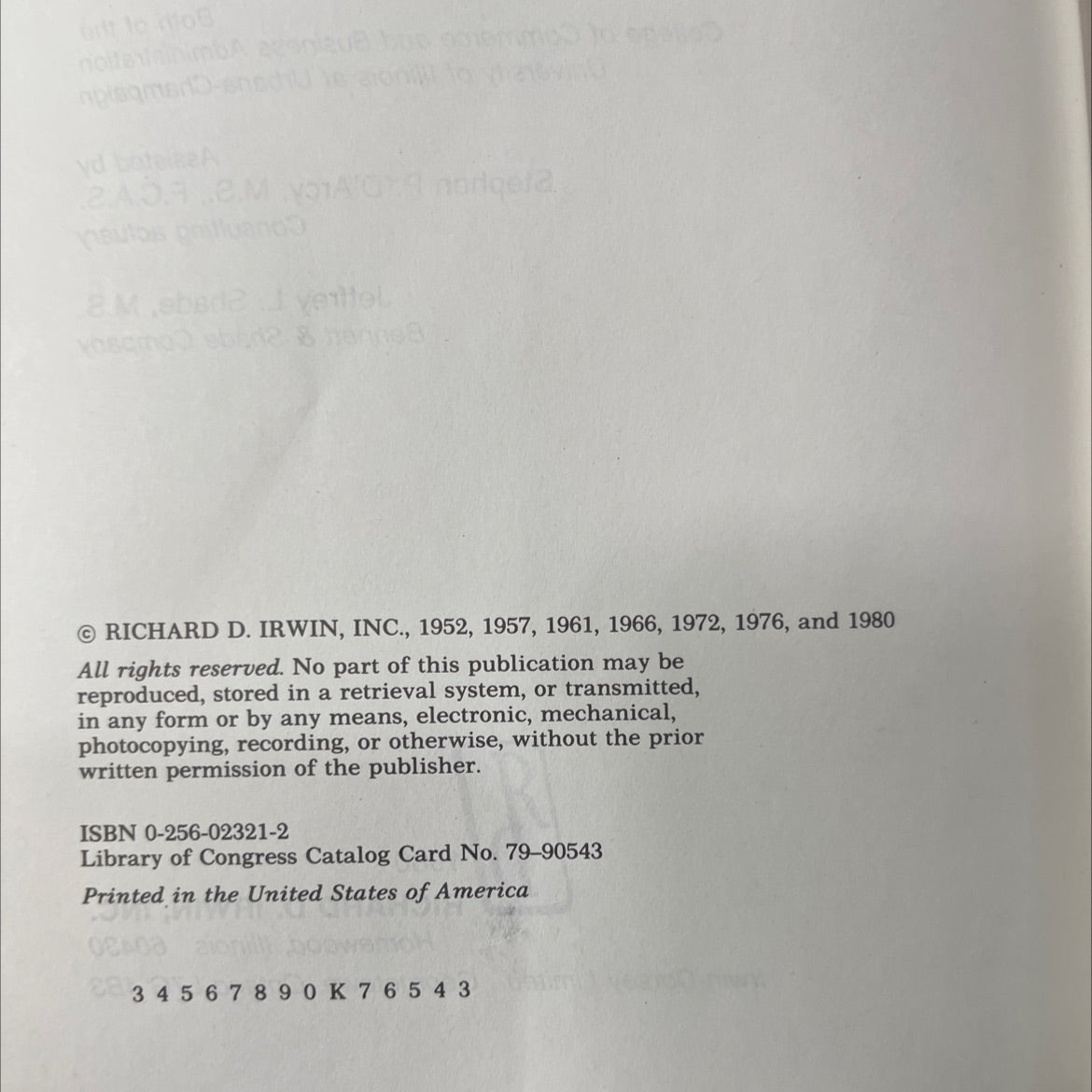 principles of insurance book, by robert i. mehr, emerson cammack, 1980 Hardcover image 3