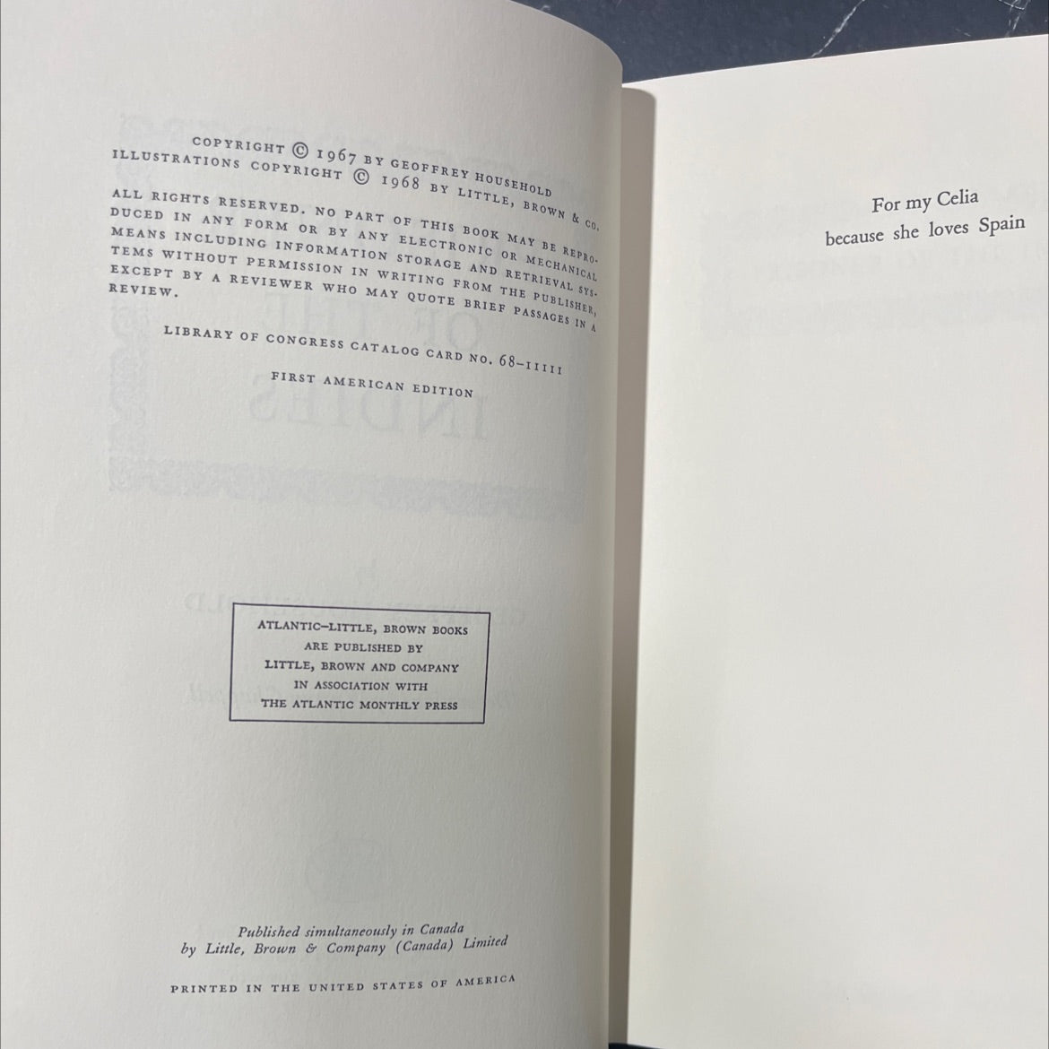 prisoner of the indies book, by geoffrey household, 1968 Hardcover image 3