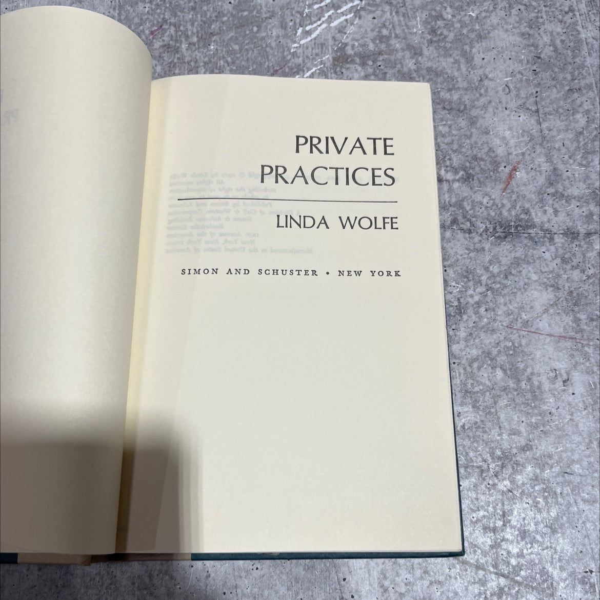 private practices book, by linda wolfe, 1979 Hardcover image 2