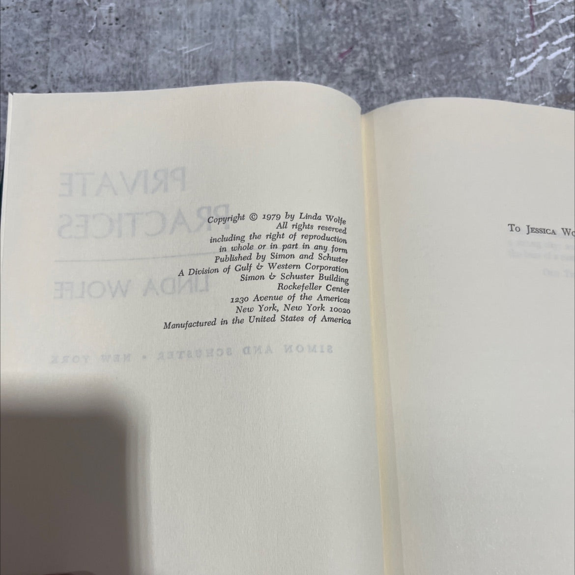 private practices book, by linda wolfe, 1979 Hardcover image 3
