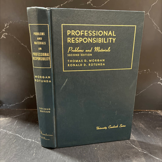 problems and materials on professional responsibility book, by thomas d. morgan, ronald d. rotunda, 1981 Hardcover image 1