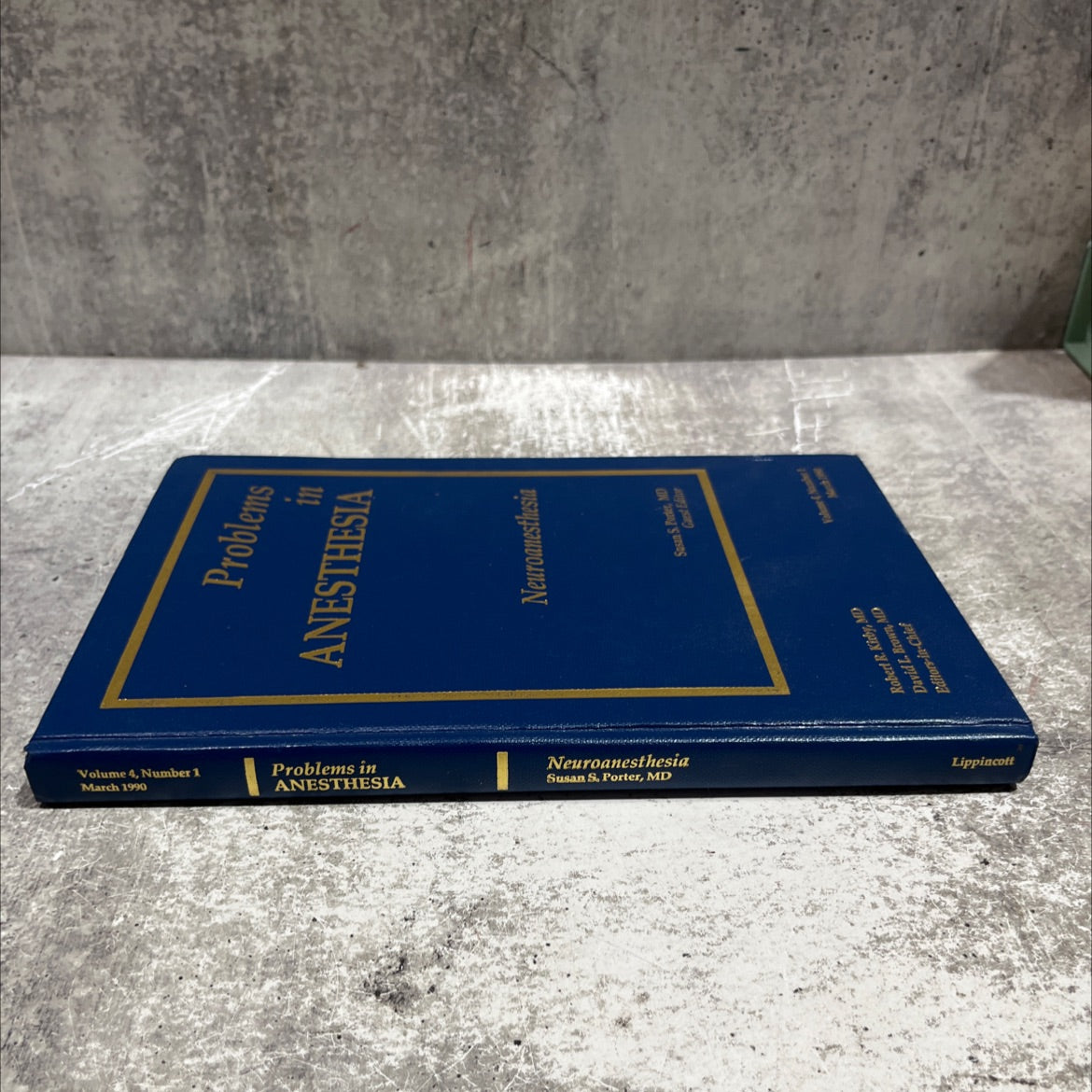 problems in anesthesia volume 4 number 1 march 1990 neuroanesthesia book, by susan s. porter, md, 1990 Hardcover image 4