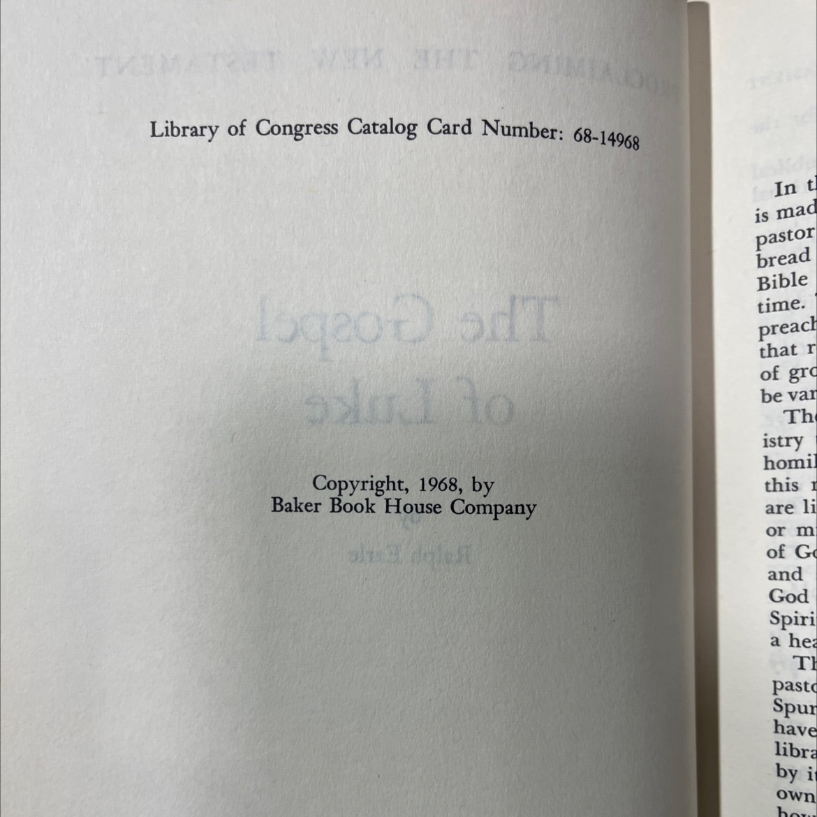 proclaiming the new testament the gospel of luke book, by ralph earle, 1968 Hardcover image 3