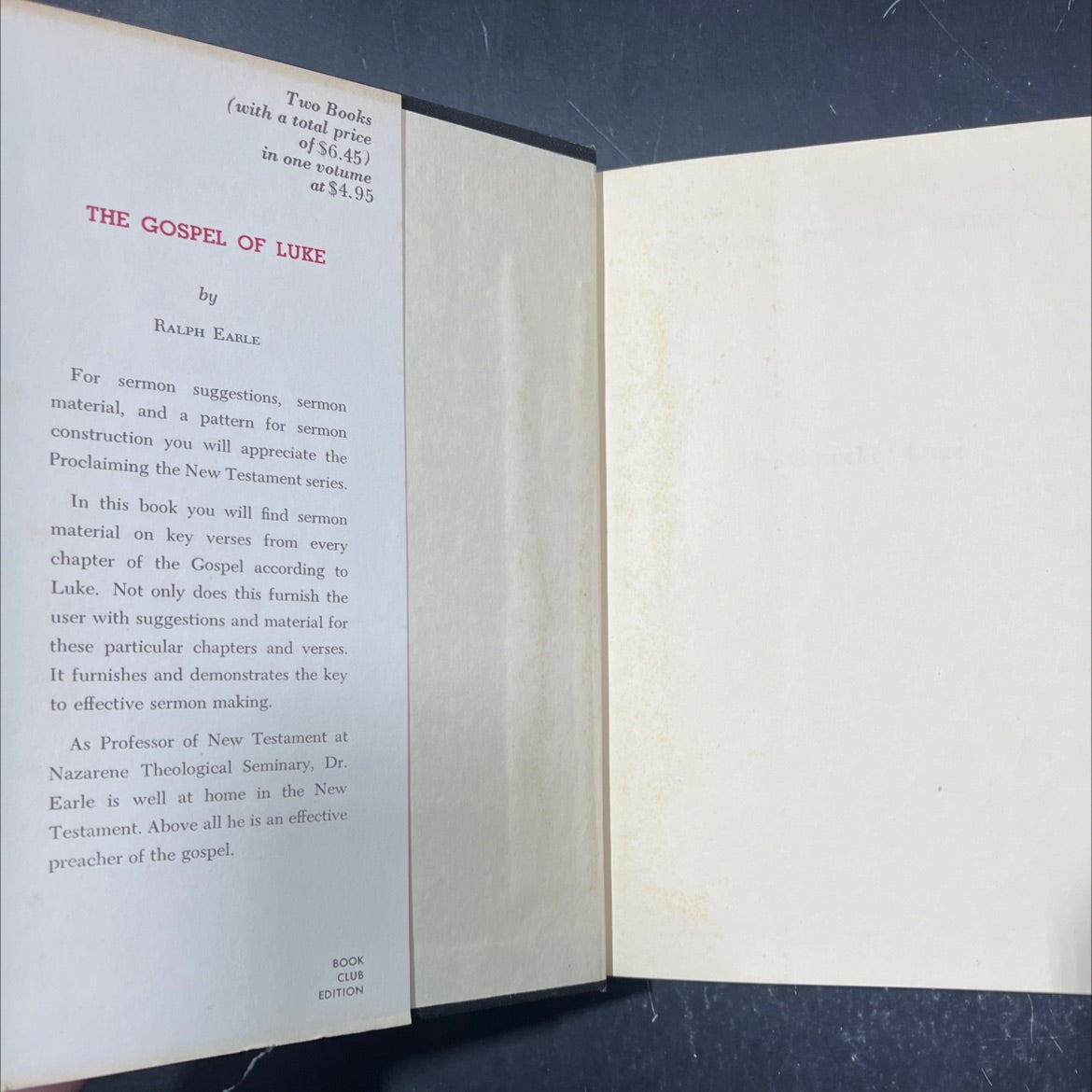 proclaiming the new testament the gospel of luke book, by ralph earle, 1968 Hardcover image 4