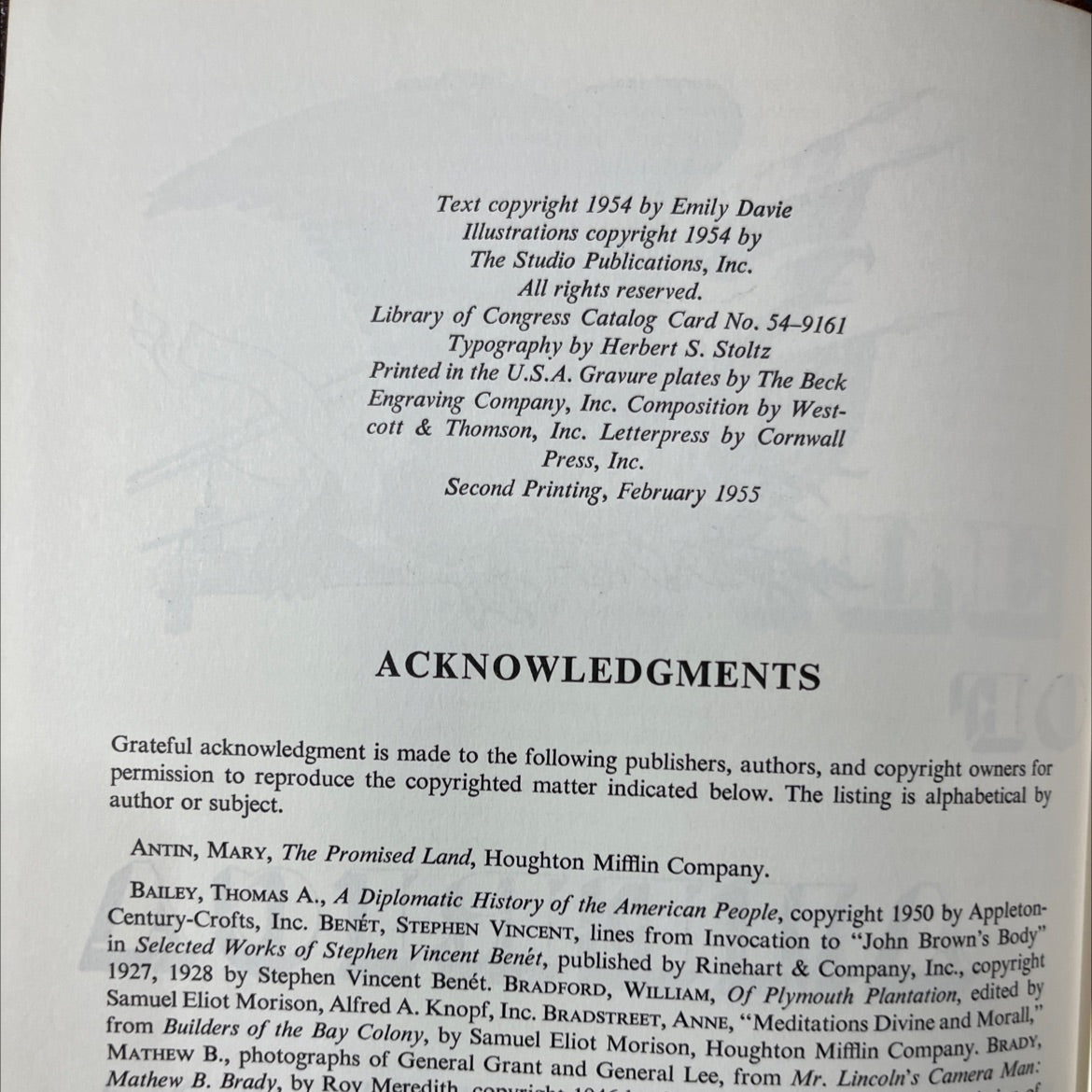 profile studio book of a america book, by emily davie, 1954 Leather image 3