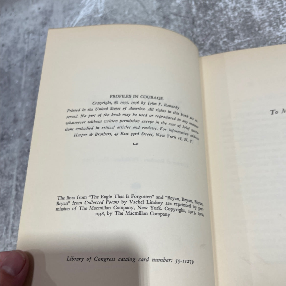 profiles in courage book, by John F. Kennedy, 1956 Hardcover image 3