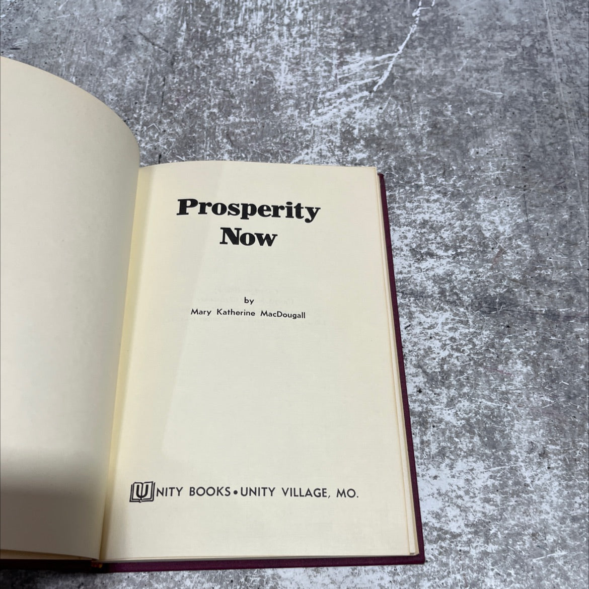 prosperity now book, by Mary Katherine MacDougall, 1969 Hardcover image 2