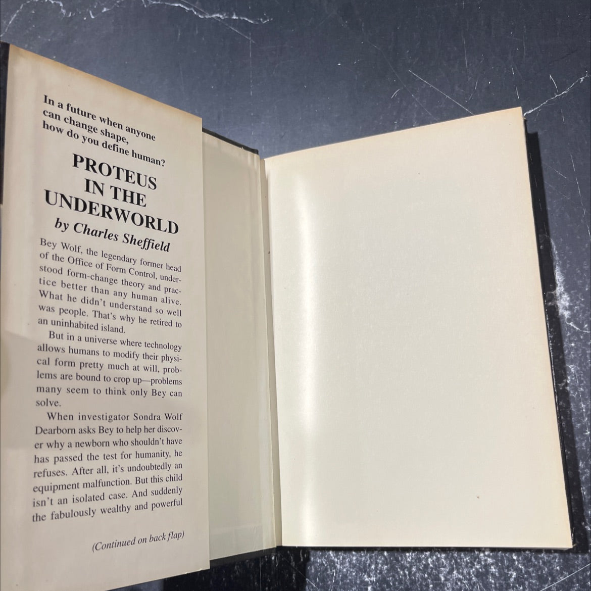 proteus in the underworld book, by charles sheffield, 1995 Hardcover image 4