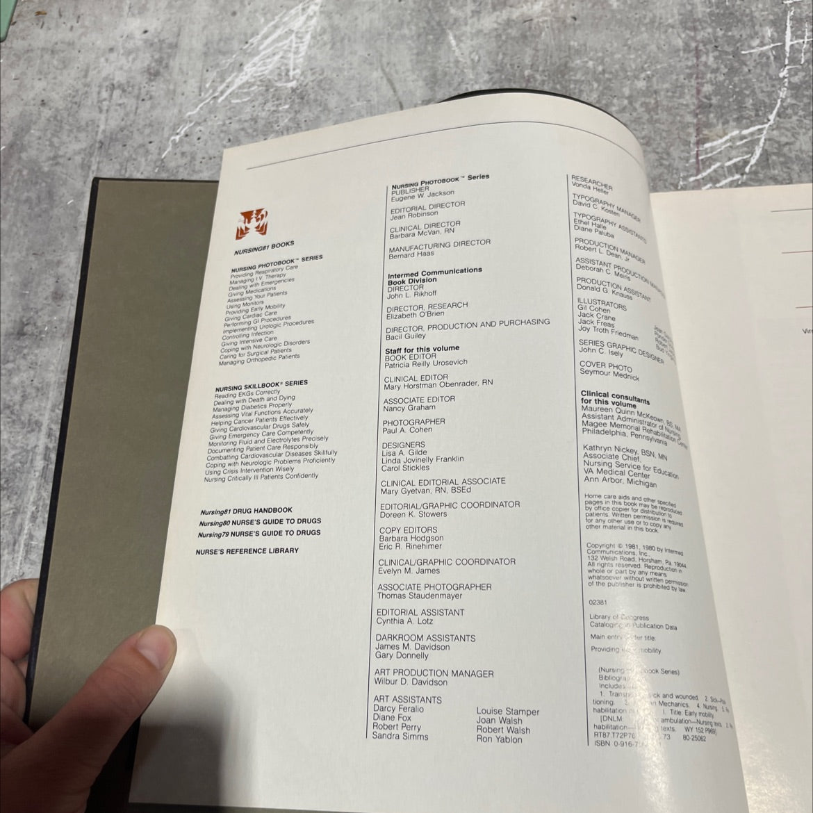 providing early mobility book, by unknown, 1981 Hardcover image 3