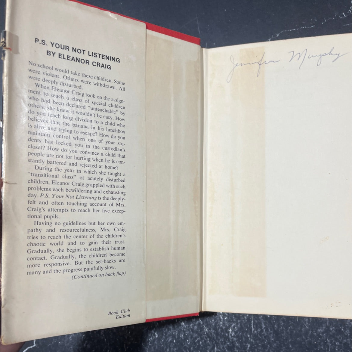 ps. you're not listening book, by eleanor craig, 1972 Hardcover image 4