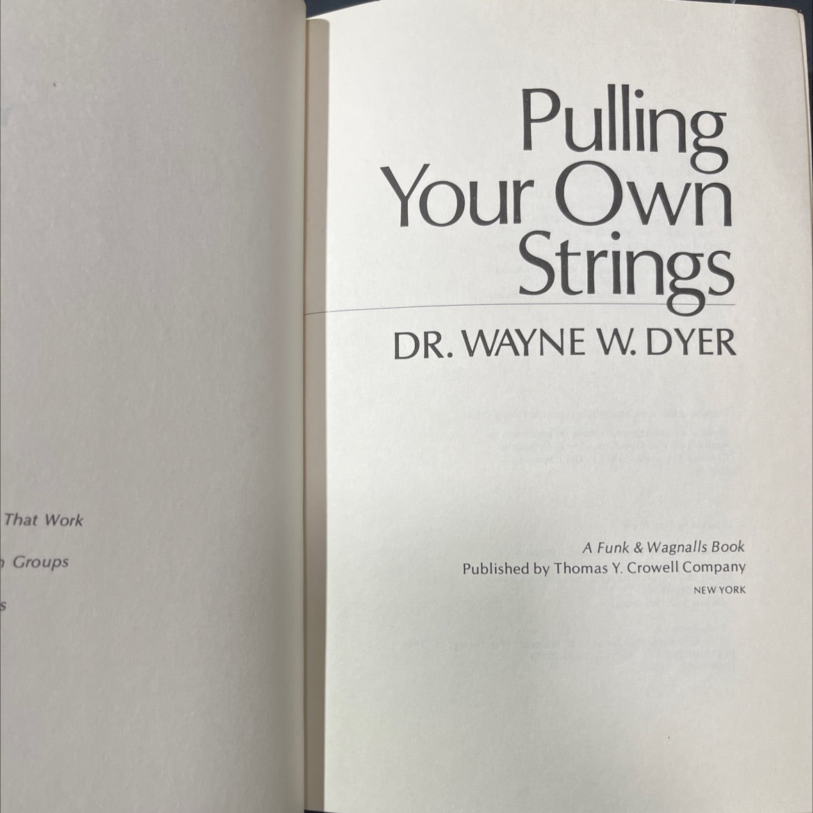 pulling your own strings book, by wayne w. dyer, 1978 Hardcover image 2