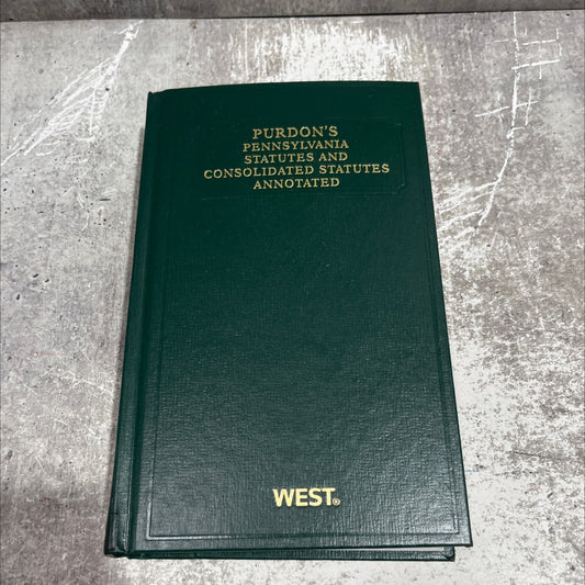 purdon's pennsylvania statutes and consolidated statutes annotated constitution article 1 book, by unknown, 2011 image 1