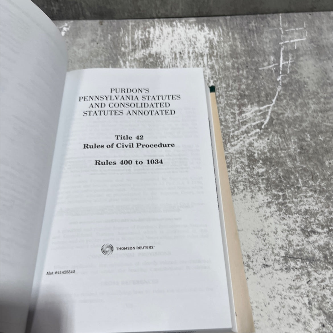 purdon's pennsylvania statutes and consolidated statutes annotated title 42 rules of civil procedure rules 400 to 1034 image 2
