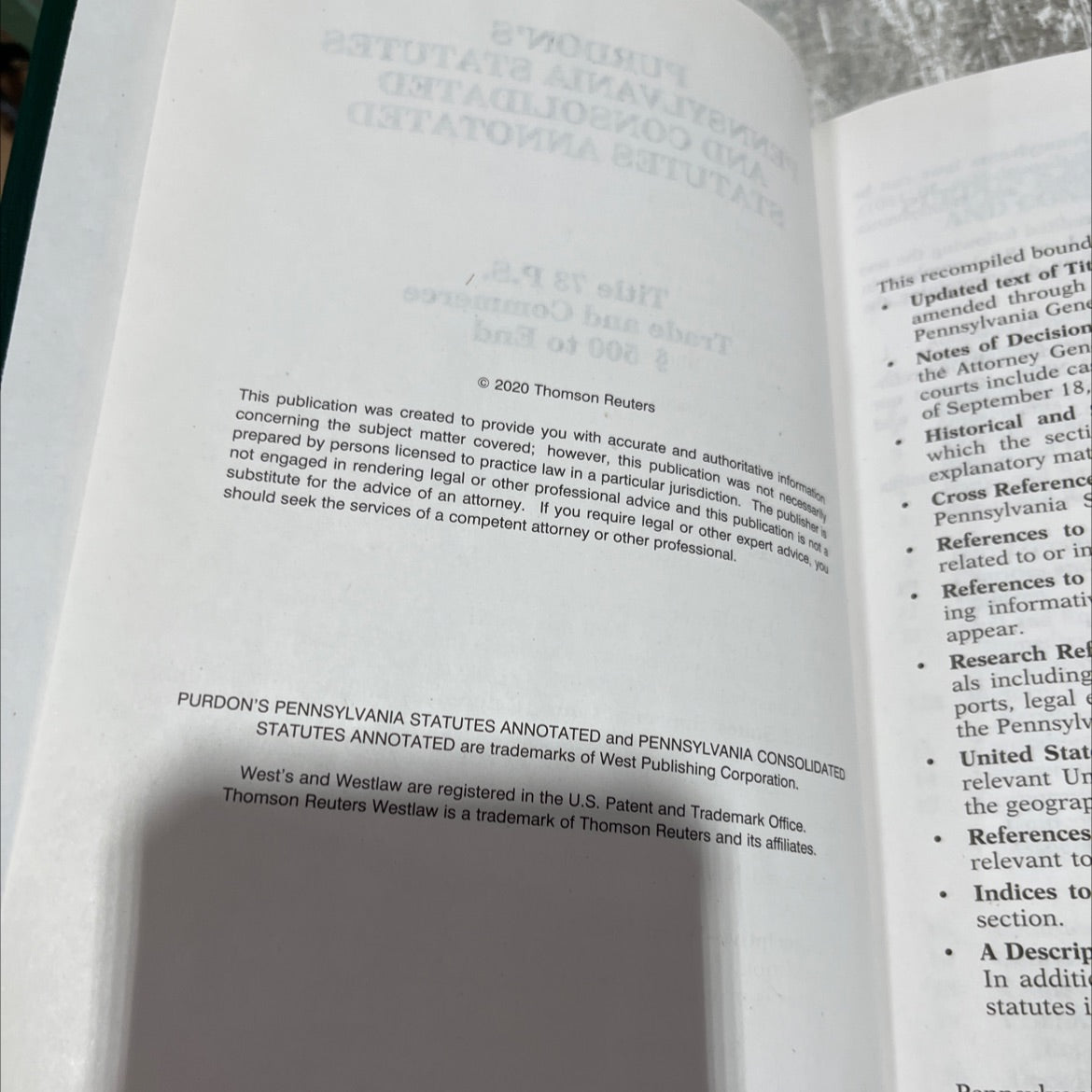 purdon's pennsylvania statutes and consolidated statutes annotated title 73 p.s. trade and commerce § 500 to end book, image 3