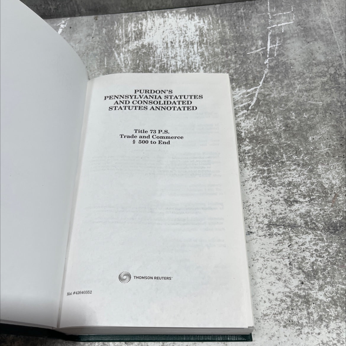 purdon's pennsylvania statutes and consolidated statutes annotated title 73 p.s. trade and commerce § 500 to end book, image 2