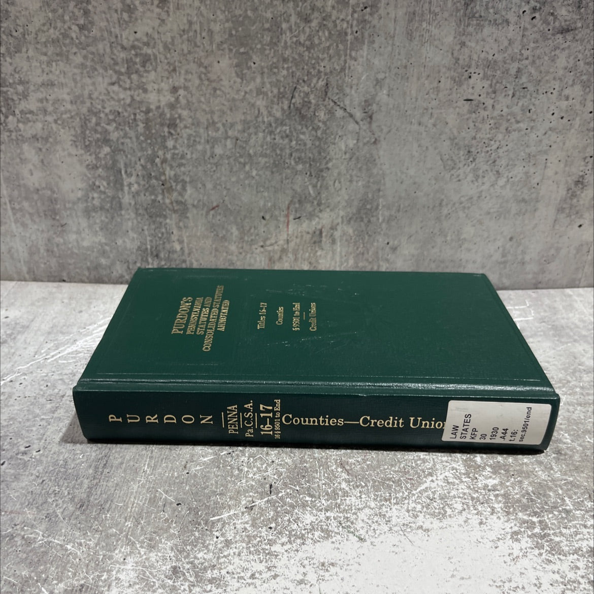purdon's pennsylvania statutes and consolidated statutes annotated book, by unknown, 2001 Hardcover image 4