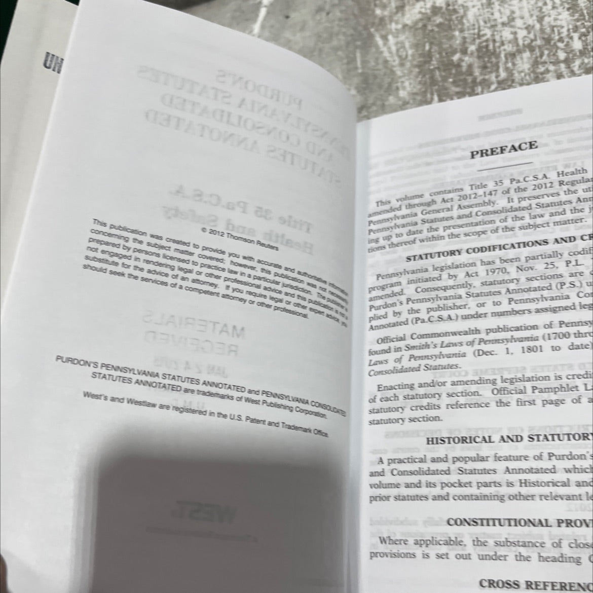 purdon's pennsylvania statutes and consolidated statutes annotated book, by unknown, 2012 Hardcover image 3