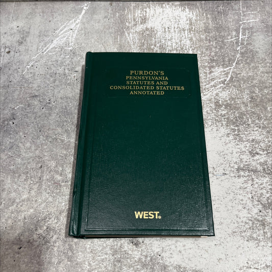 purdon's pennsylvania statutes and consolidated statutes annotated book, by unknown, 2012 Hardcover image 1