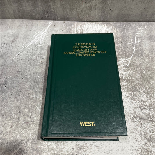 purdon's pennsylvania statutes and consolidated statutes annotated book, by unknown, 2012 Hardcover image 1