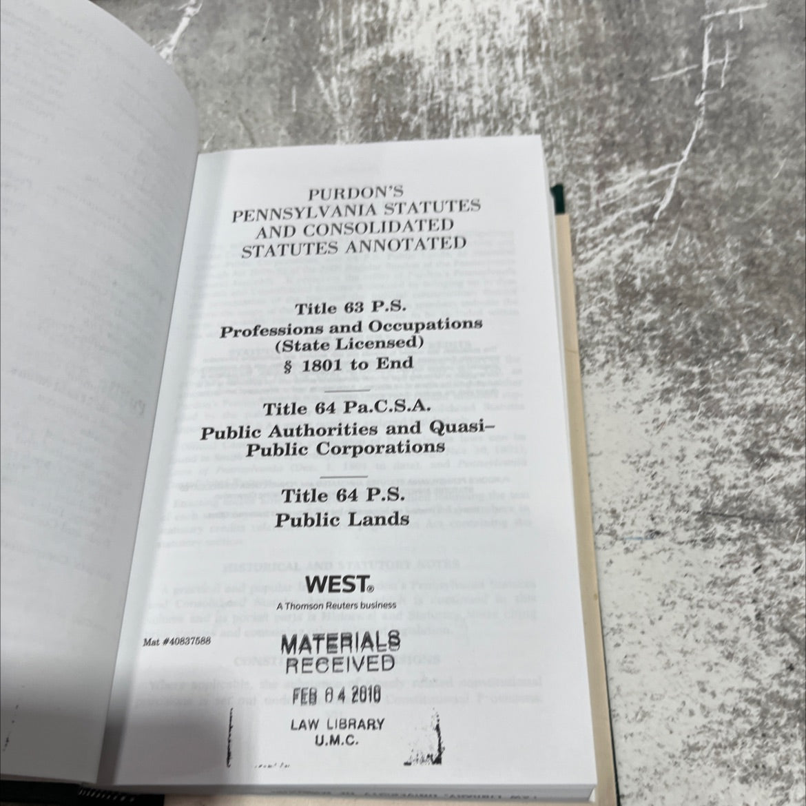 purdon's pennsylvania statutes and consolidated statutes annotated book, by unknown, 2018 Hardcover image 2