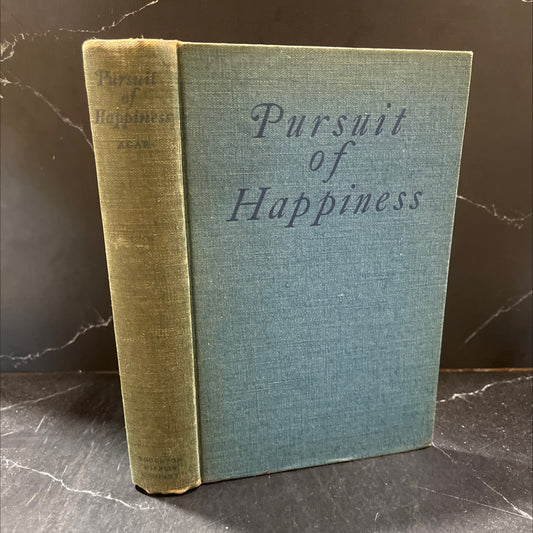 pursuit of happiness the story of american democracy book, by herbert agar, 1938 Hardcover image 1