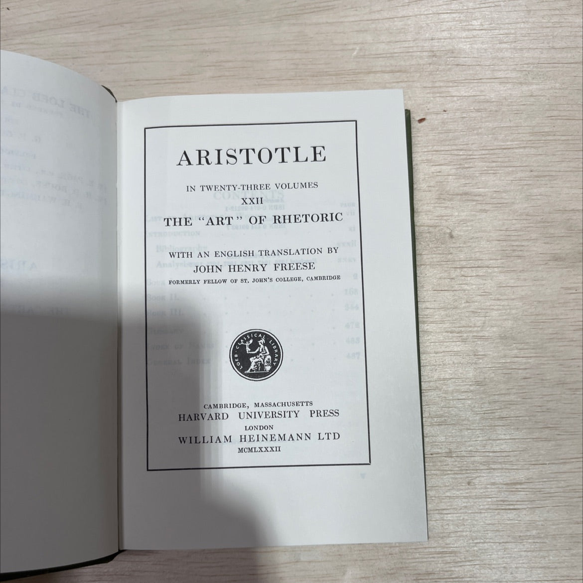 puta aristotle in twenty-three volumes xxii the \"art\" of rhetoric with an english translation by analysis john henry image 2