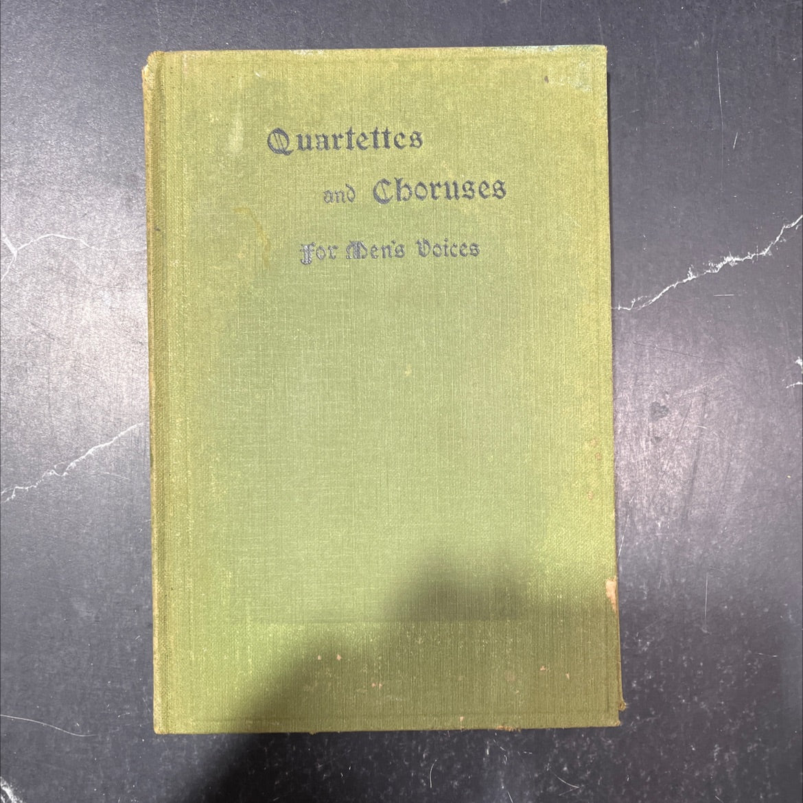 quartettes and choruses for men's voices book, by george b. hodge, hubert p. main, 1940 Hardcover image 1