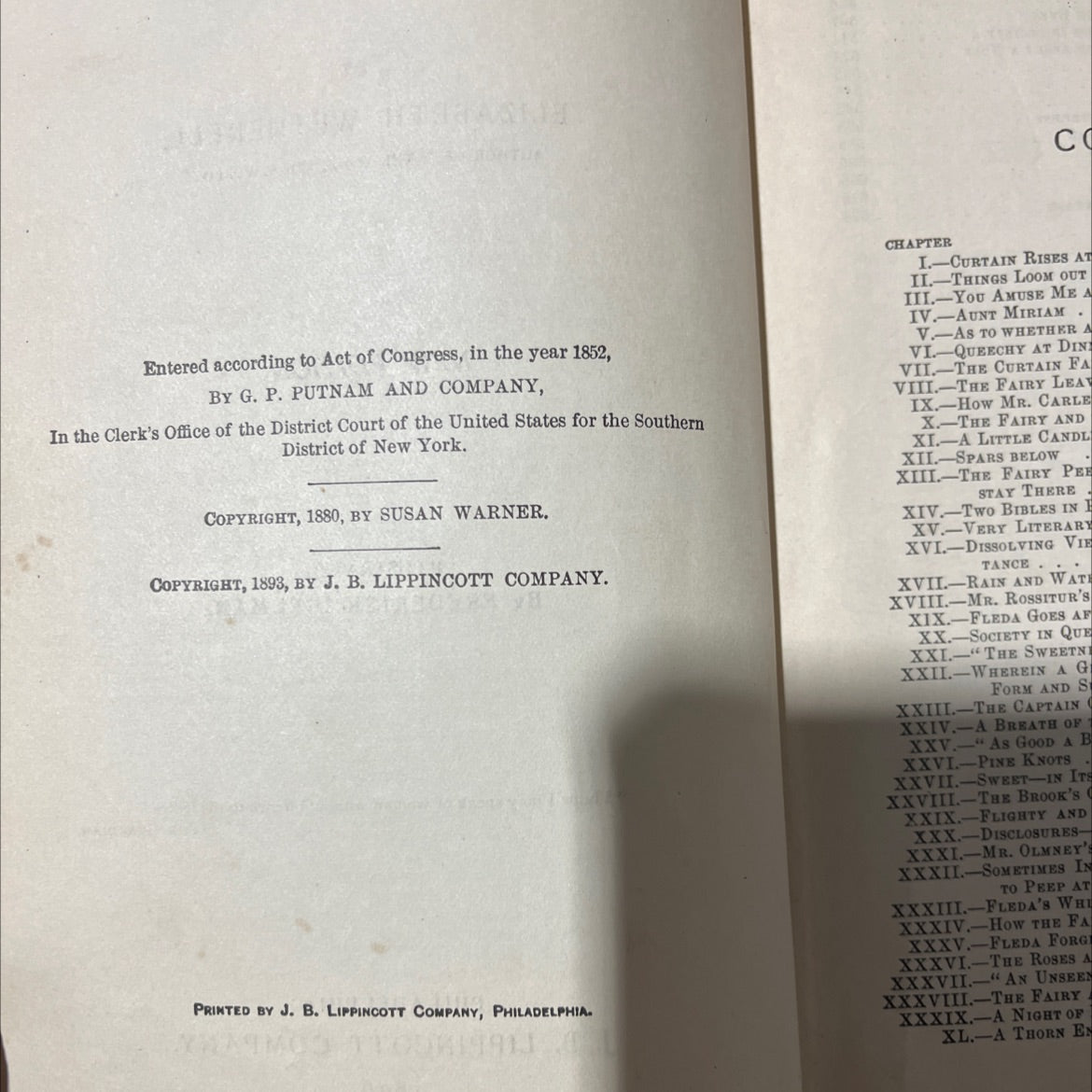 queechy book, by elizabeth wetherell, 1896 Hardcover image 3