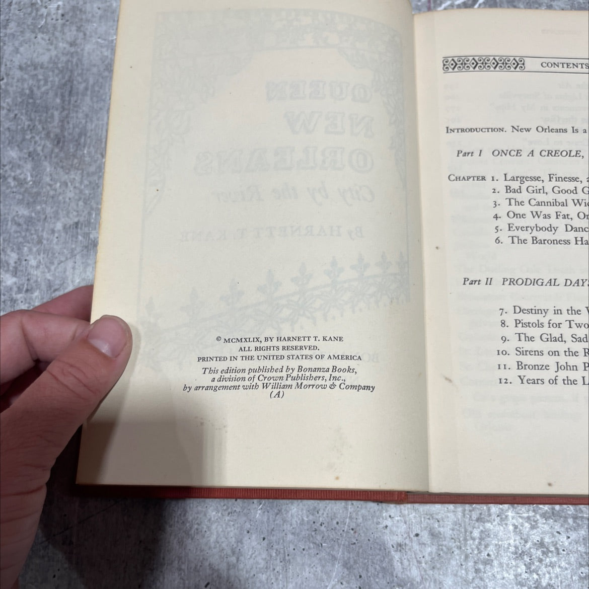 queen new orleans city by the river book, by harnett t. kane, 1949 Hardcover image 3