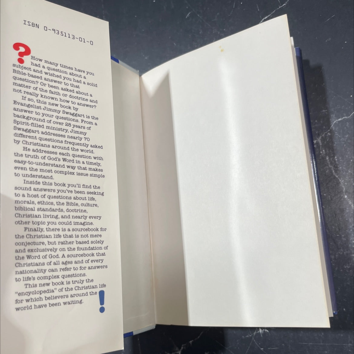 questions & bible-based answers to your questions about life book, by Jimmy Swaggart, 1985 Hardcover image 4