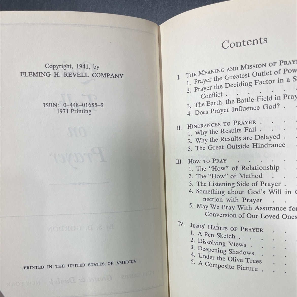 quiet talks on prayer book, by S. D. Gordon, 1971 Hardcover image 3