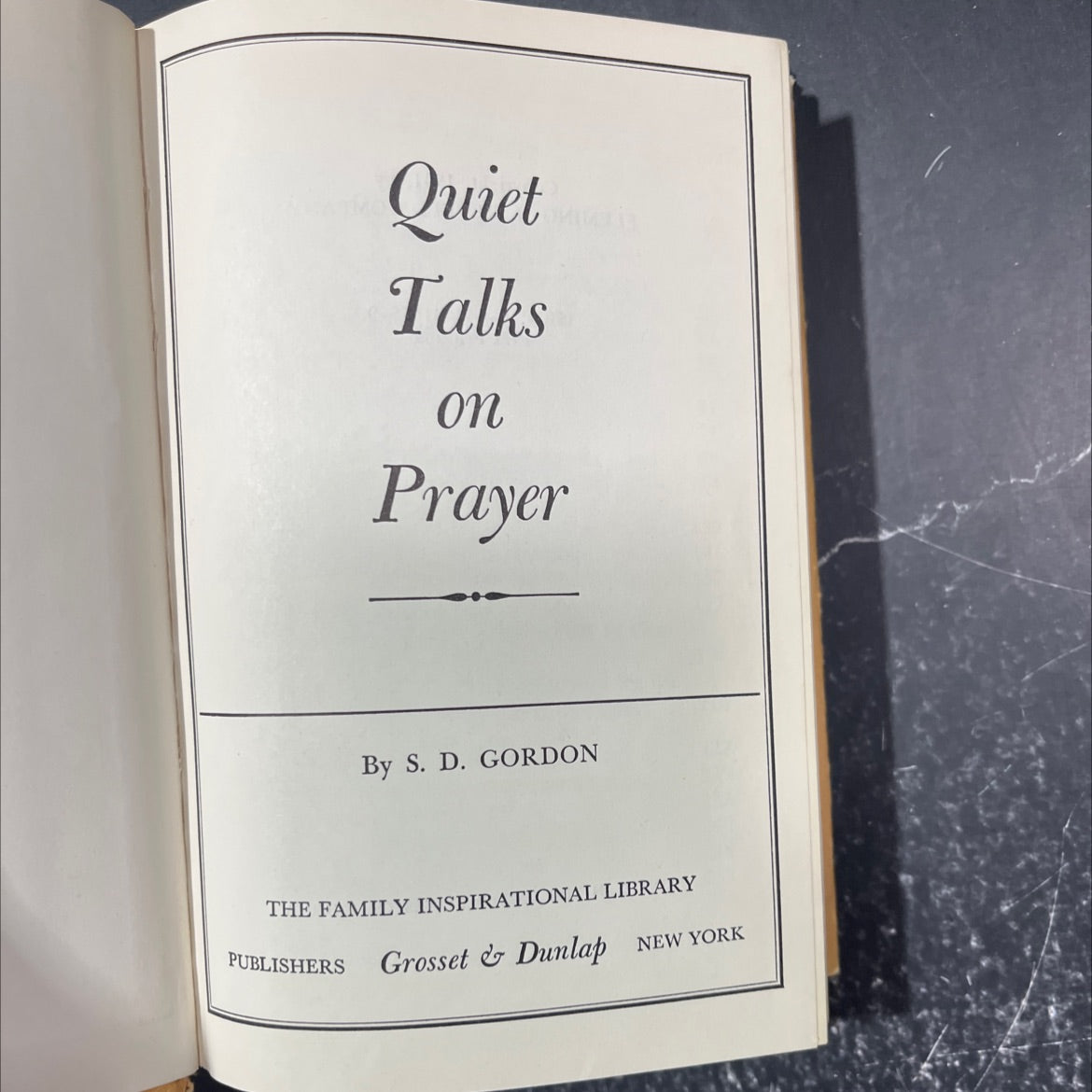 quiet talks on prayer book, by S. D. Gordon, 1971 Hardcover image 2