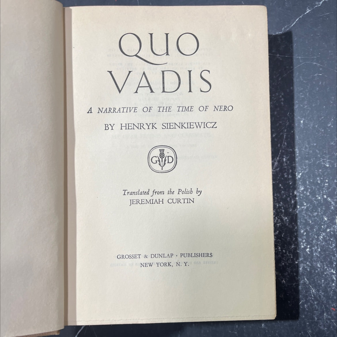 quo vadis a narrative of the time of nero book, by henryk sienkiewicz, 1946 Hardcover image 2