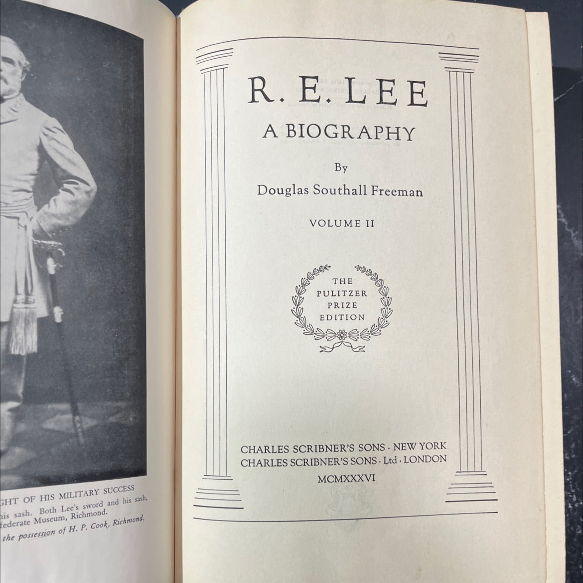 r. e. lee a biography book, by douglas southall freeman, 1936 Hardcover image 2
