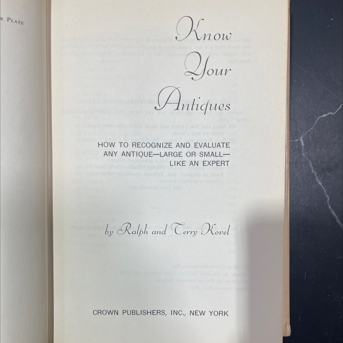 r plate know your antiques how to recognize and evaluate any antique-large or small- like an expert book, by ralph and image 2